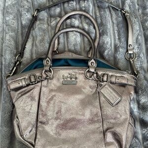 Coach Metallic Silver Women's Bag